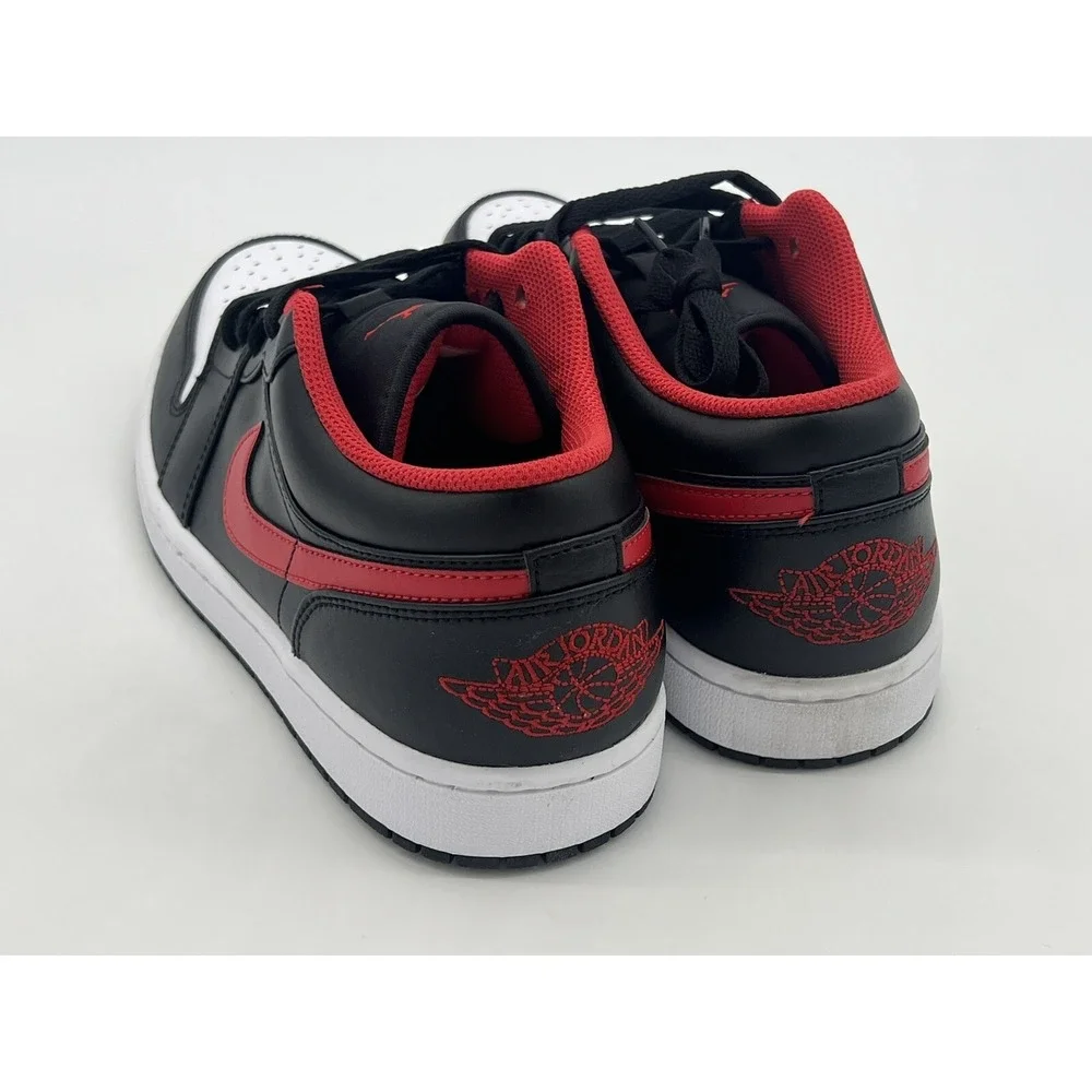 Size 10.5 - Nike Air Jordan 1 Low White Toe 2022 553558-063 (No Lid)